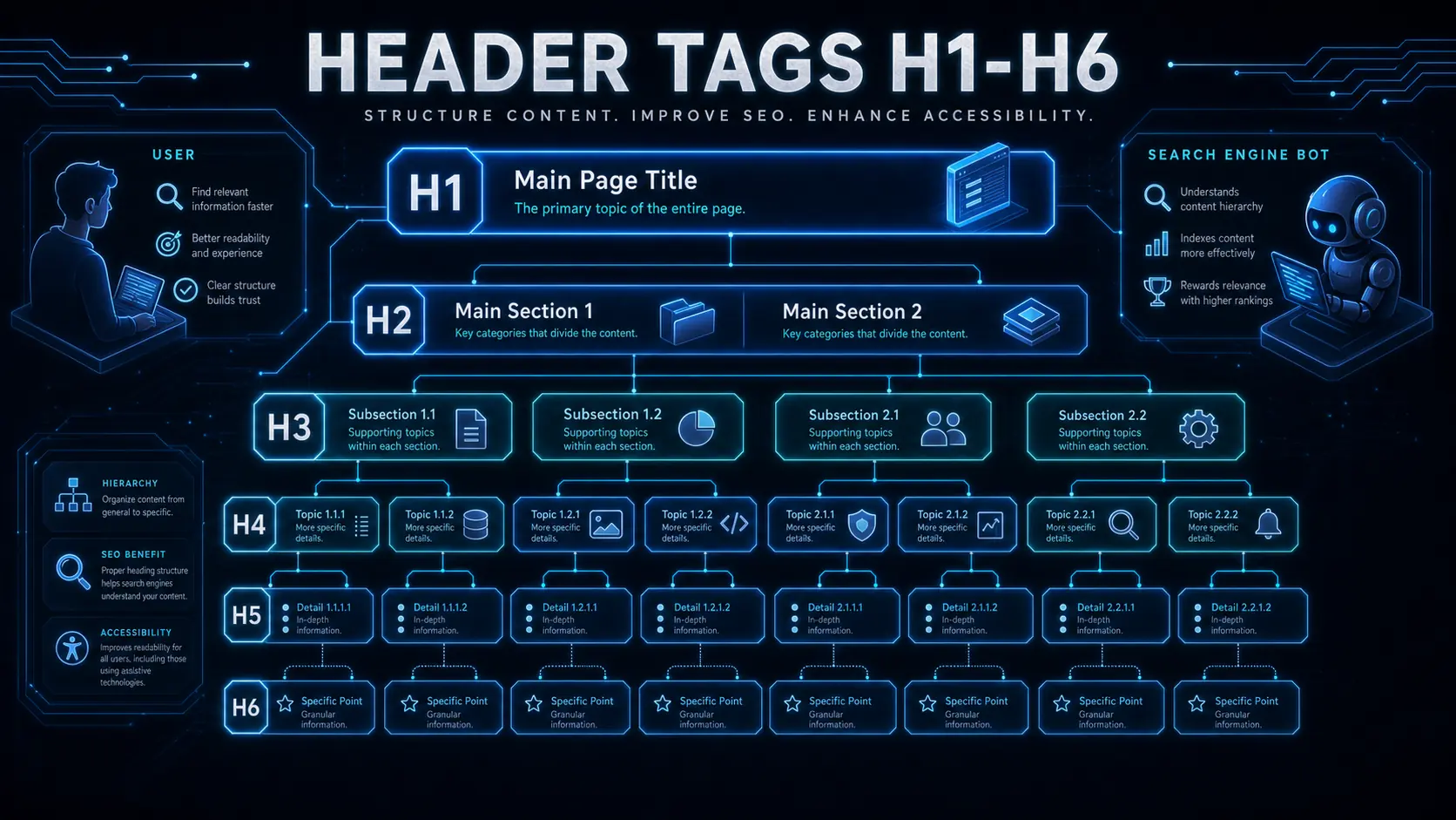 Header 標籤（H1-H6）優化策略